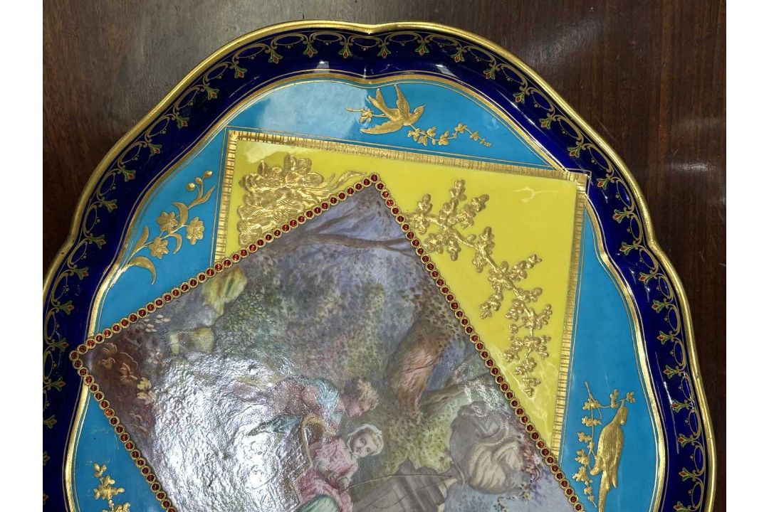 A FINE SÈVRES STYLE TRAY, LATE 19TH CENTURY - Image 5 of 6