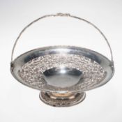 A CHINESE SILVER BASKET