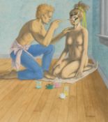 GUY COLWELL (MODERN) PAIR OF DRAWINGS