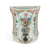 A FAMILLE VERTE WALL-MOUNTED CISTERN