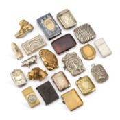 A COLLECTION OF NOVELTY VESTA CASES