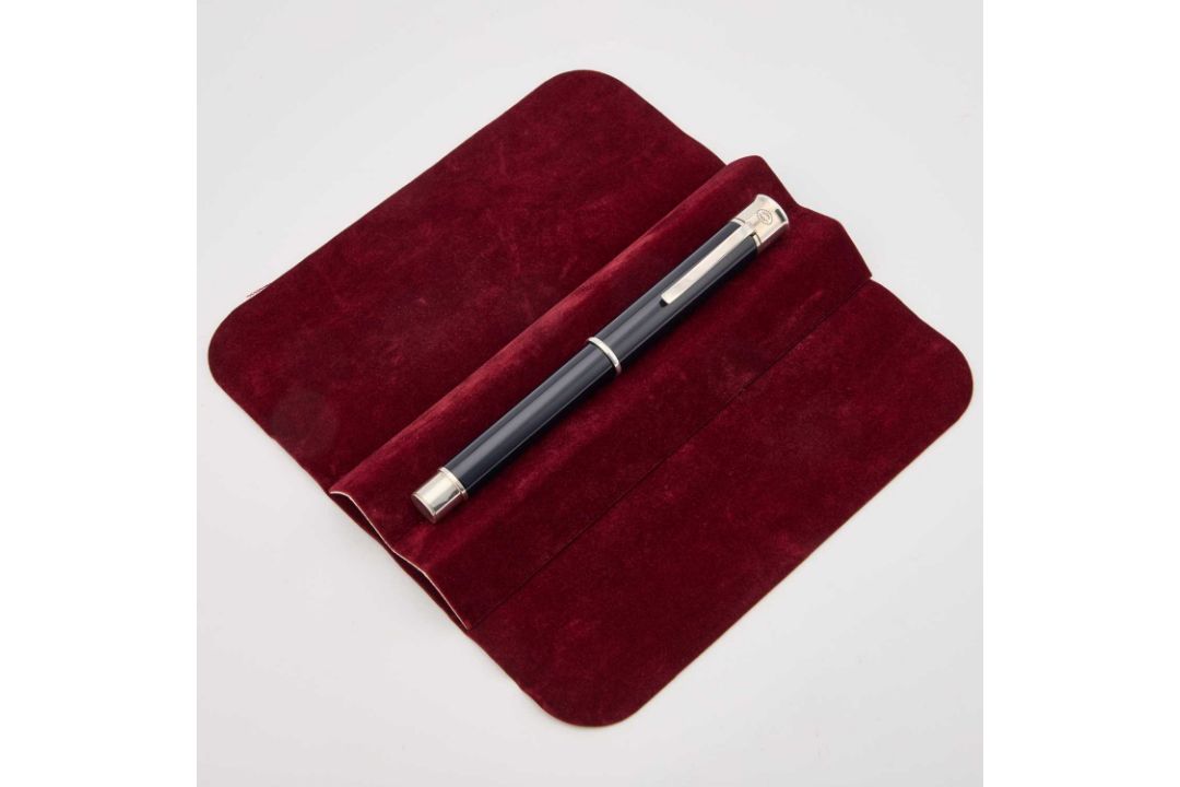 A GEORG JENSEN SILVER-MOUNTED CHINESE LACQUER FOUNTAIN PEN - Image 4 of 4