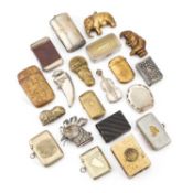 A COLLECTION OF NOVELTY VESTA CASES