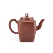 A CHINESE YIXING TEAPOT