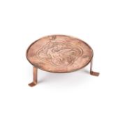 WILLIAM HENRY MAWSON, A KESWICK COPPER TRIPOD STAND