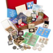 A LARGE COLLECTION OF COINS