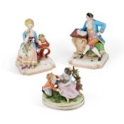 A PAIR OF JACOB PETIT PORCELAIN FIGURES, 19TH CENTURY