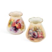TWO ROYAL WORCESTER VASES