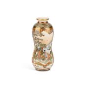 A JAPANESE SATSUMA VASE, MEIJI PERIOD (1868-1912)