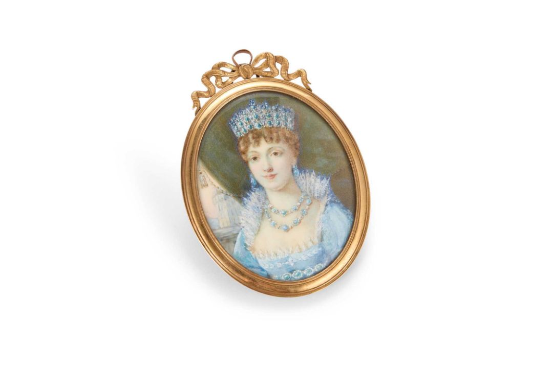 IN THE MANNER OF JEAN-BAPTISTE ISABEY (1767-1855) PORTRAIT MINIATURE OF CAROLINE BONAPARTE, QUEEN OF - Image 1 of 2