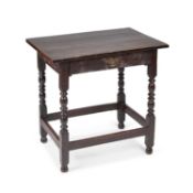 A 17TH CENTURY OAK SIDE TABLE