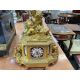 A 19TH CENTURY FRENCH GILT-METAL CLOCK GARNITURE - Image 7 of 9