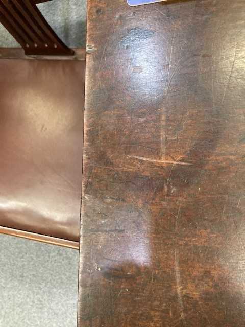 A GEORGE III MAHOGANY SIDE TABLE, IN CHIPPENDALE STYLE - Image 2 of 5