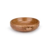 ROBERT THOMPSON OF KILBURN, A MOUSEMAN OAK NUT BOWL
