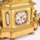 A 19TH CENTURY FRENCH GILT-METAL CLOCK GARNITURE - Image 2 of 9