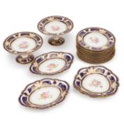 A ROYAL CROWN DERBY DESSERT SERVICE, DATE CODE FOR 1907