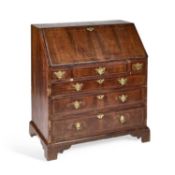 A GEORGE II WALNUT BUREAU