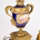 A 19TH CENTURY FRENCH GILT-METAL CLOCK GARNITURE - Image 3 of 9