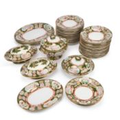 AN ASHWORTH IRONSTONE DINNER SERVICE, SECOND HALF 19TH CENTURY