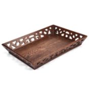 A COUNTRY HOUSE OAK TRAY