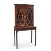 A CHIPPENDALE STYLE MAHOGANY BOOKCASE