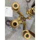 A 19TH CENTURY FRENCH GILT-METAL CLOCK GARNITURE - Image 8 of 9