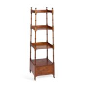 A 19TH CENTURY MAHOGANY WHAT-NOT