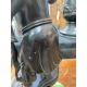 A RARE AND FINELY CAST LARGE CHINESE BI-COLOUR PATINATED BRONZE FIGURE OF LI TIEH-KUAI - Image 8 of 11