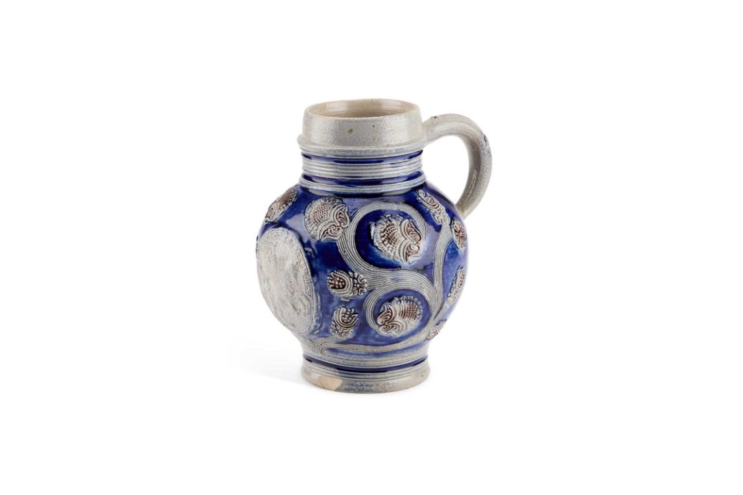 A WESTERWALD STONEWARE JUG - Image 1 of 6