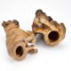 TWO AUSTRIAN PAINTED TERRACOTTA MODELS OF SEATED PUGS, LATE 19TH CENTURY - Image 2 of 2