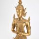 A THAI GILT-METAL FIGURE OF A KNEELING THEPPHANOM - Image 2 of 3