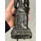 AN UNUSUAL BRONZE FIGURE OF THE SEATED KWANNON - Image 6 of 9