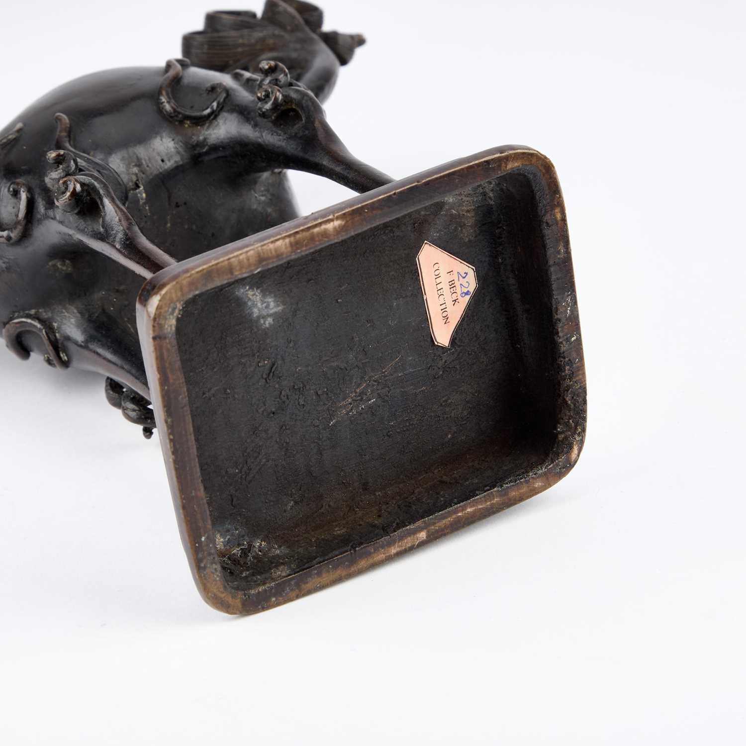 A CHINESE BRONZE KORO AS A KILIN, 18TH/ 19TH CENTURY - Image 2 of 2