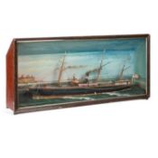 A LATE 19TH CENTURY MODEL OF A SHIP, 