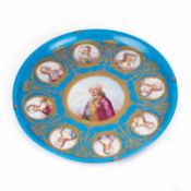 A LARGE 19TH CENTURY SÈVRES PORCELAIN CHARGER