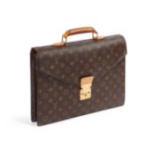 A LOUIS VUITTON MONOGRAM SERVIETTE CONSEILLER BRIEFCASE