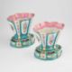 A PAIR OF SÈVRES 'BLEU CÉLESTE' GROUND VASES AND STANDS (VASES 'HOLLANDOIS'), 19TH CENTURY - Image 2 of 4