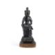 AN UNUSUAL BRONZE FIGURE OF THE SEATED KWANNON - Image 1 of 9