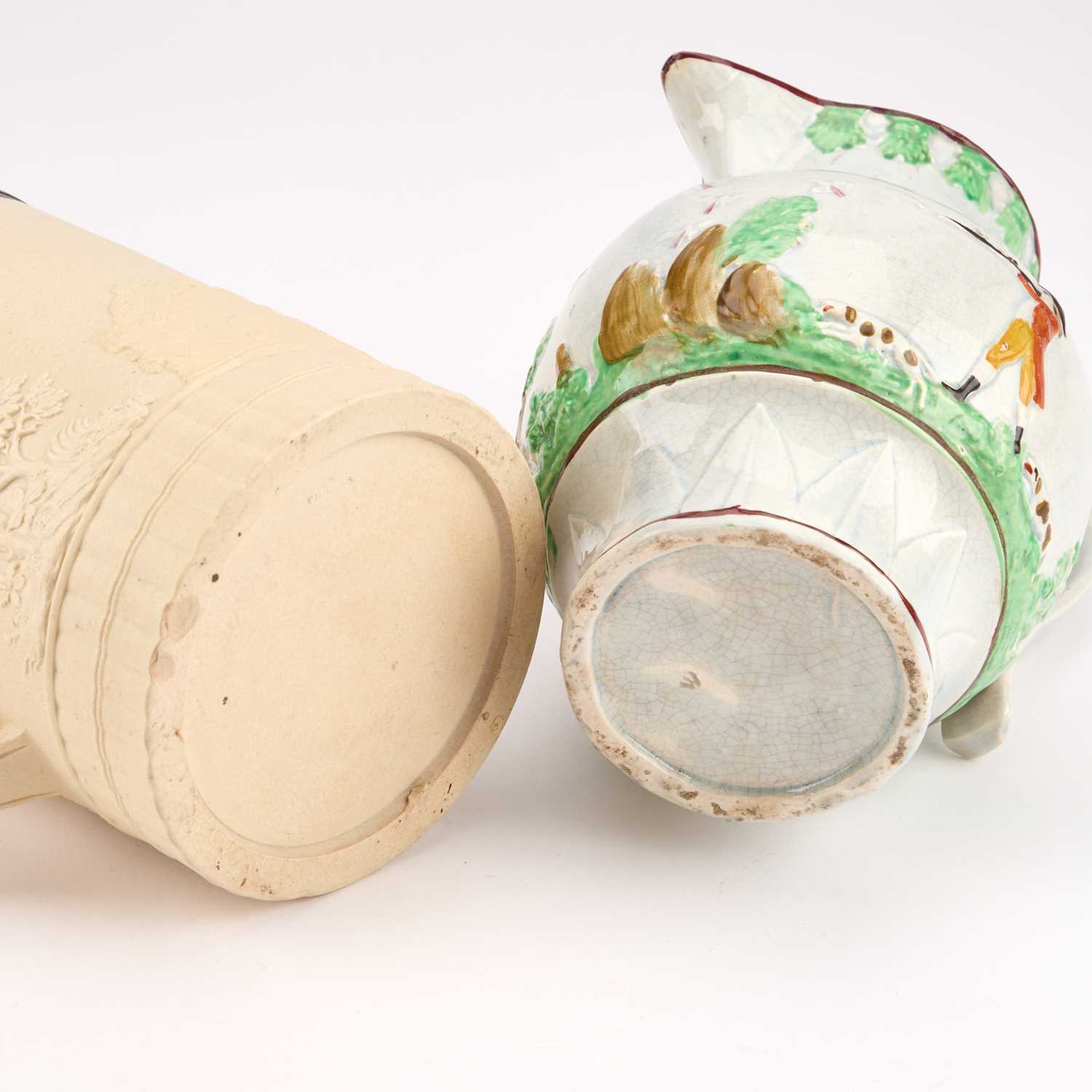 A LARGE TURNER DRY-BODIED STONEWARE TANKARD, CIRCA 1800 - Image 2 of 2