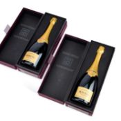 TWO BOTTLES OF KRUG GRAND CUVEE CHAMPAGNE