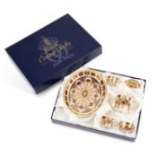 A ROYAL CROWN DERBY IMARI MINIATURE TEA SERVICE