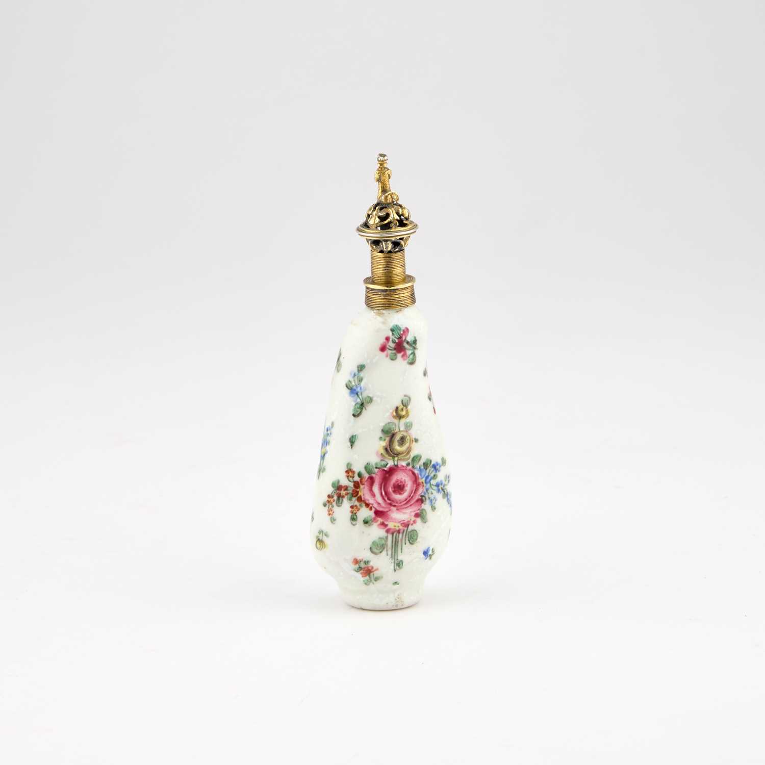 AN 18TH CENTURY ENAMEL SCENT FLASK - Image 2 of 4