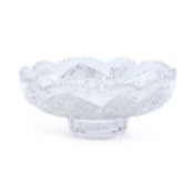 A VERY LARGE CUT-GLASS CENTREPIECE