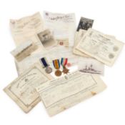A FIRST WORLD WAR PAIR AND NAVAL LONG SERVICE GROUP