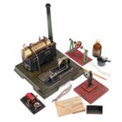 A MARKLIN HORIZONTAL BOILER LIVE STEAM STATIONARY ENGINE