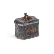 A 19TH CENTURY LEAD TOBACCO BOX