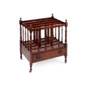 A 19TH CENTURY MAHOGANY CANTERBURY