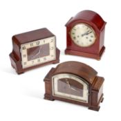 THREE EARLY 20TH CENTURY MANTEL CLOCKS