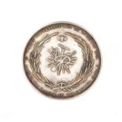 AN EDWARDIAN SILVER WARWICKSHIRE AGRICULTURAL SOCIETY HONORARY MEDAL