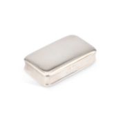 A GEORGE IV SILVER SNUFF BOX